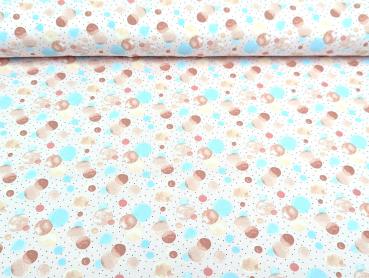 Baumwolljersey Kleine Kreise Dots Pastell Hellrosa